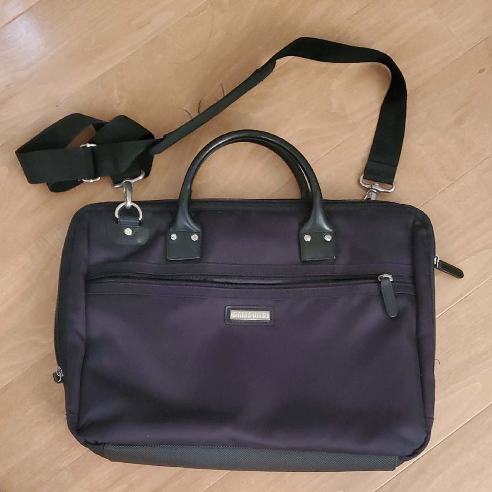 Samsung Black and Purple Men's Briefcase